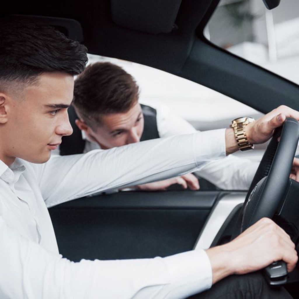 At our Driving School, a gentleman is committed to refining his driving abilities under the  Drivers Training Classes Irving along with the guidance of an instructor, aiming to improve and excel in readiness for his driving examination.
